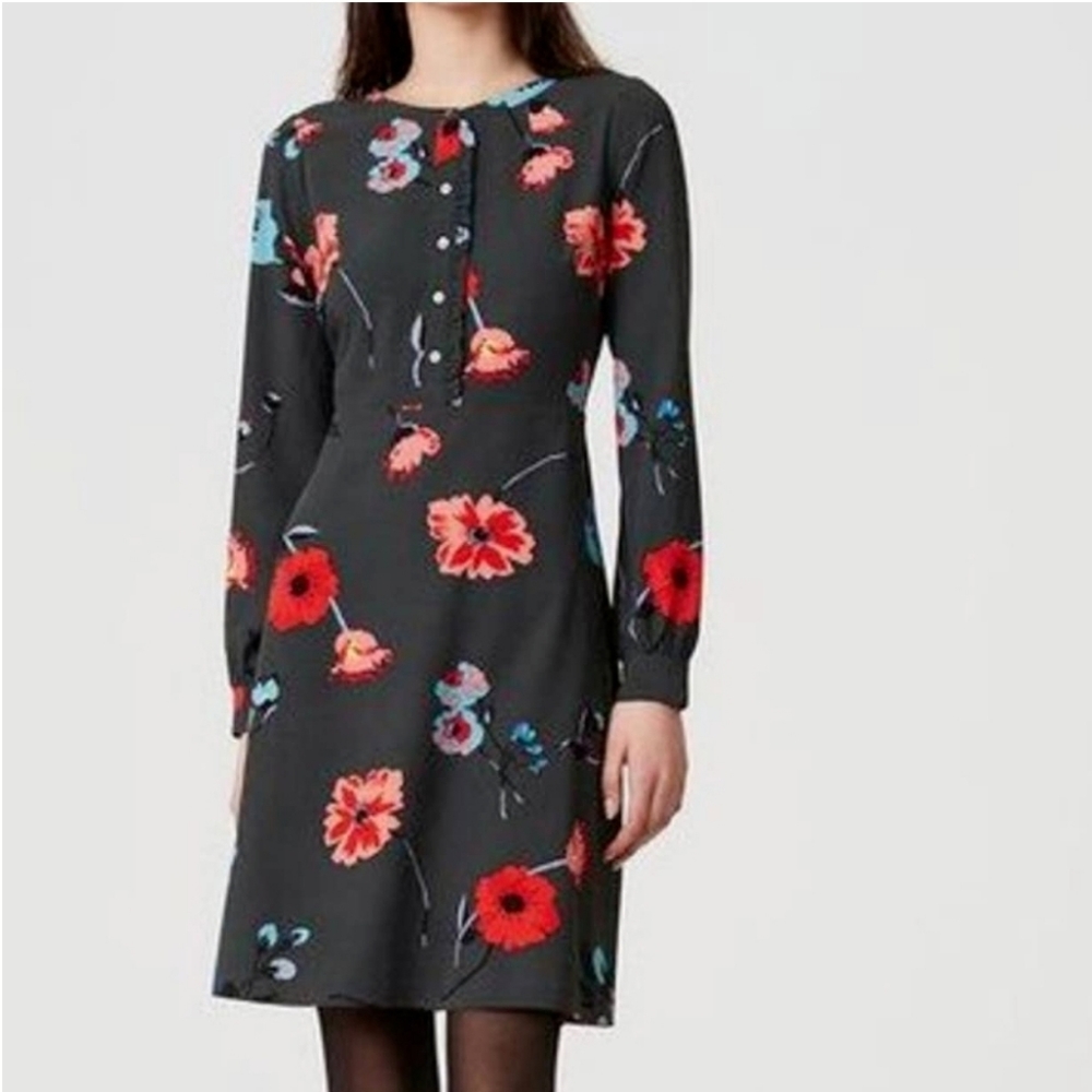 Ann Loft Green Floral Breeze Dress